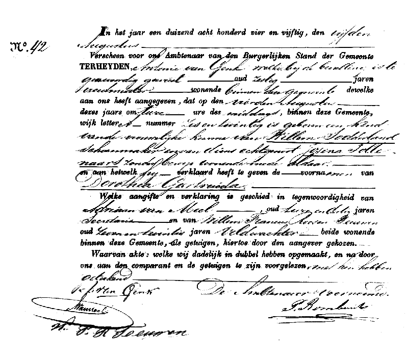 Diverse akten omtrent Dorothea Geertruida (Theodora) Sodderland